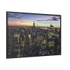 City Building in the Evening Framed Canvas