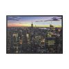 City Building in the Evening Framed Canvas