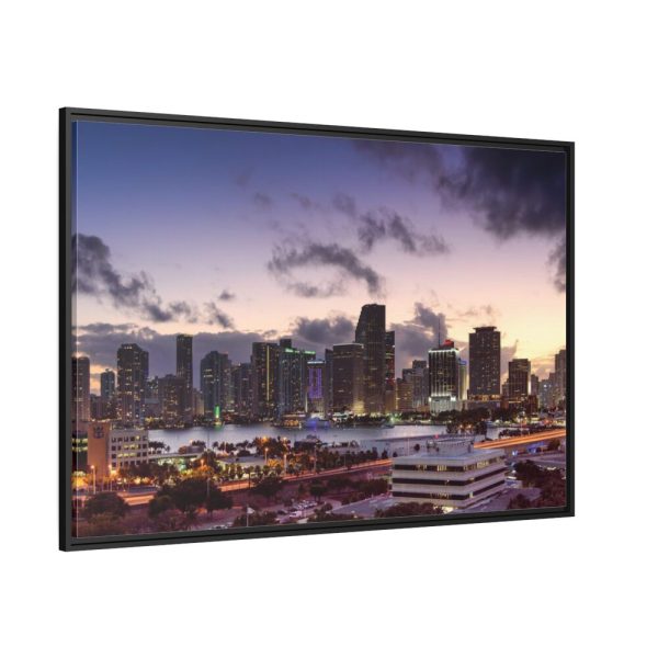 Business Buildings  Framed Canvas