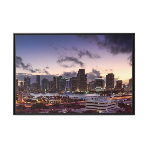 Business Buildings  Framed Canvas