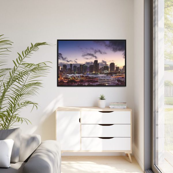 Business Buildings  Framed Canvas