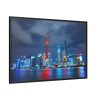 88289-1141.jpg Light Building in the Night Framed Canvas