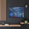 88289-1145.jpg Light Building in the Night Framed Canvas