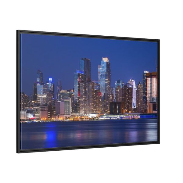 NYC Manhattan, Urban City Framed Canvas