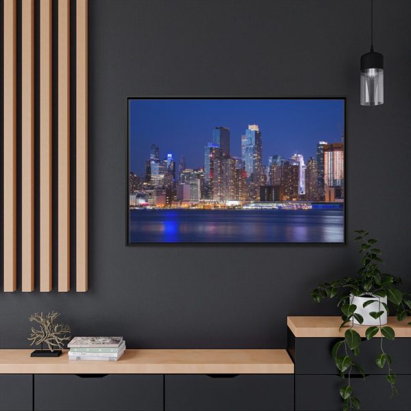 NYC Manhattan, Urban City Framed Canvas