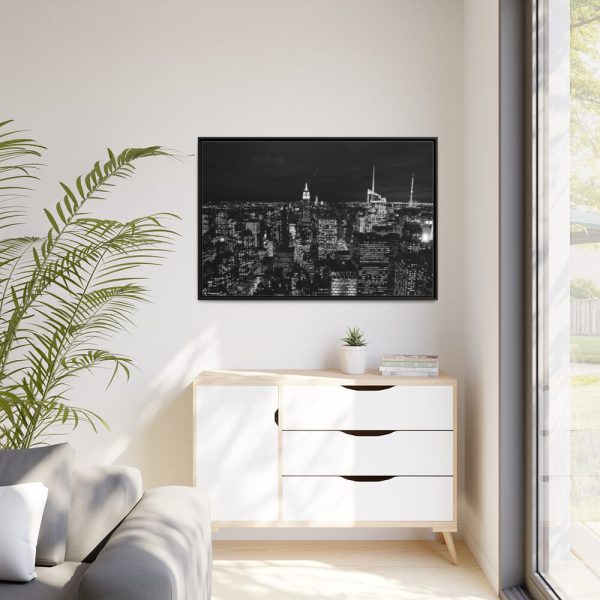 88289-1159.jpg Black and White urban City Framed Canvas