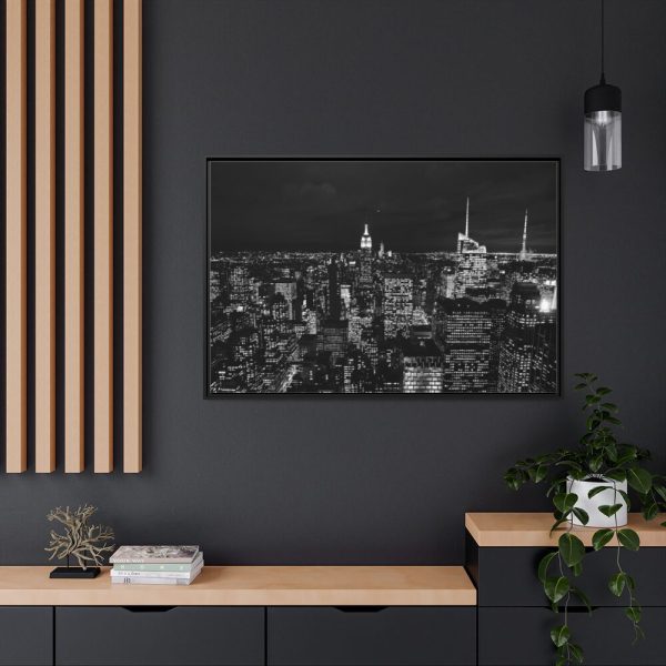 88289-1160.jpg Black and White urban City Framed Canvas