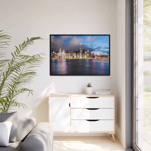 88289-1169.jpg Skyline in Hong Kong Framed Canvas