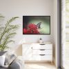 88289-118.jpg Butterfly on Red Flower Framed Canvas