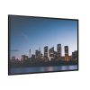 Buildings in the Night Framed Canvas