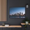 Buildings in the Night Framed Canvas