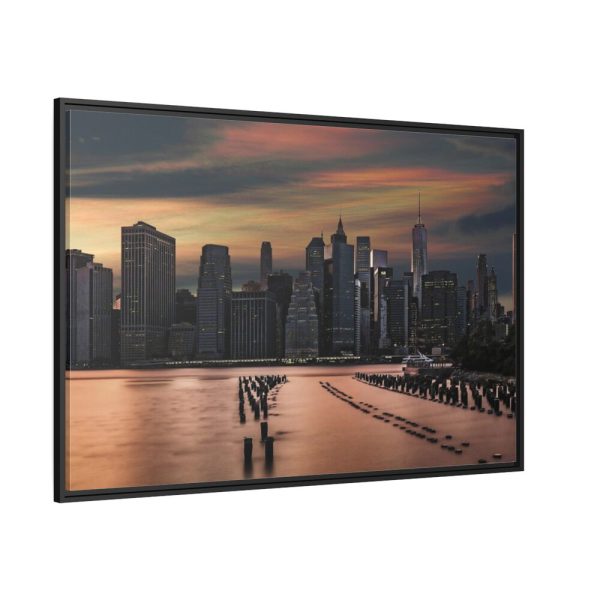 88289-1191.jpg Skyline in the Dusk Framed Canvas