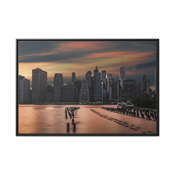 88289-1192.jpg Skyline in the Dusk Framed Canvas