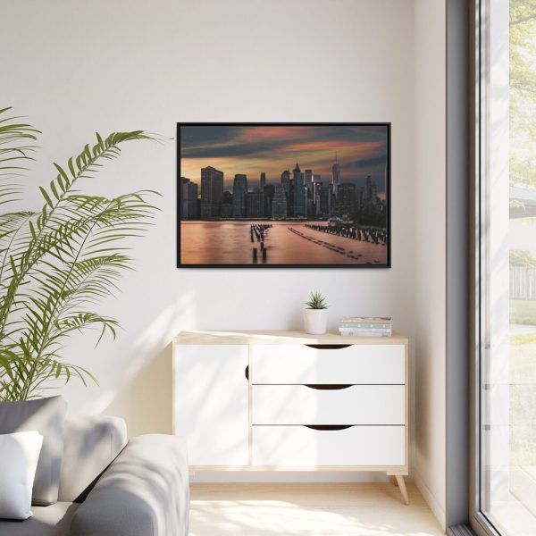 88289-1194.jpg Skyline in the Dusk Framed Canvas