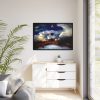 88289-1209.jpg Lighthouse Sea Water Illustration Framed Canvas