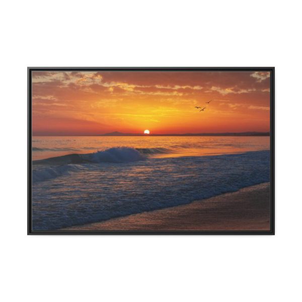 88289-1212.jpg Sunrise, Ocean and Wave Framed Canvas