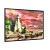 88289-1216.jpg Lighthouse Art by Santiago Lopez Ballesteros Framed Canvas