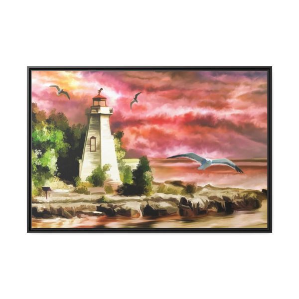 88289-1217.jpg Lighthouse Art by Santiago Lopez Ballesteros Framed Canvas
