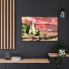 88289-1220.jpg Lighthouse Art by Santiago Lopez Ballesteros Framed Canvas