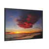 88289-1221.jpg Red Sky at Morning with Ocean Framed Canvas