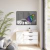 88289-123.jpg Colorful Butterfly on Flower Framed Canvas