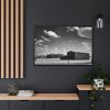 88289-1275.jpg Black and White Barn Framed Canvas