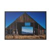Barn Old Weathered Wooden Framed Canvas