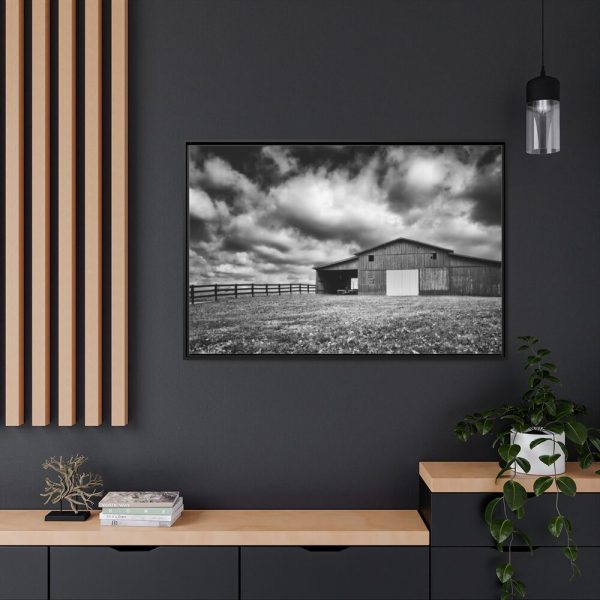Farm House in the Countryside Framed Canvas