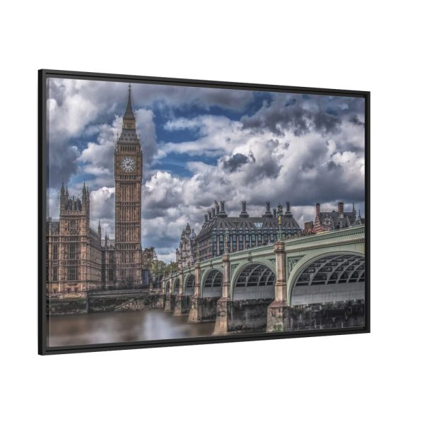 88289-1291.jpg London Big Bang Bridge Framed Canvas