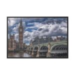 London Big Bang Bridge Framed Canvas - Image 2