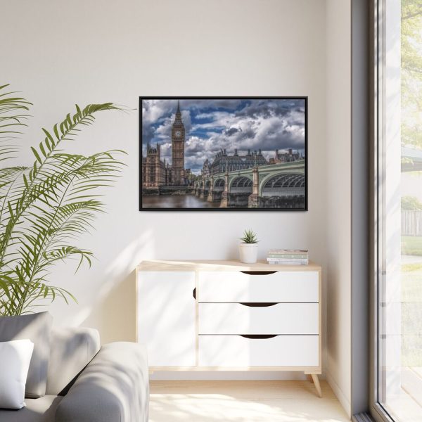 88289-1294.jpg London Big Bang Bridge Framed Canvas