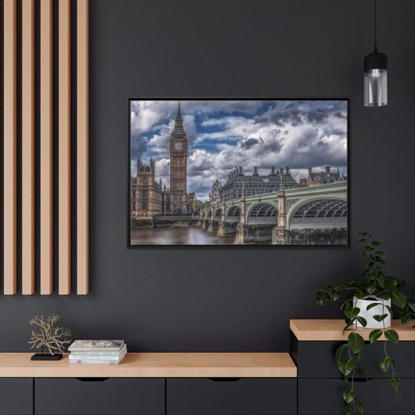 88289-1295.jpg London Big Bang Bridge Framed Canvas