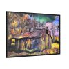 Shed Shack House Woden Framed Canvas