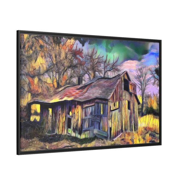 Shed Shack House Woden Framed Canvas