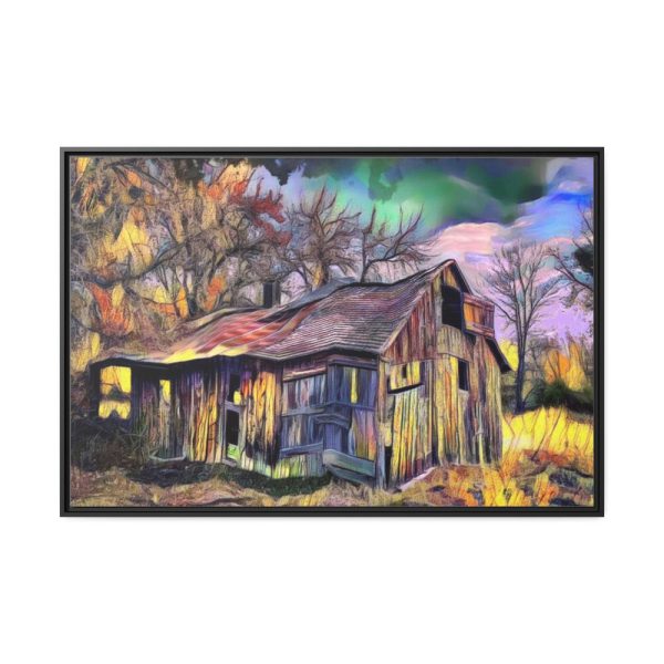 Shed Shack House Woden Framed Canvas