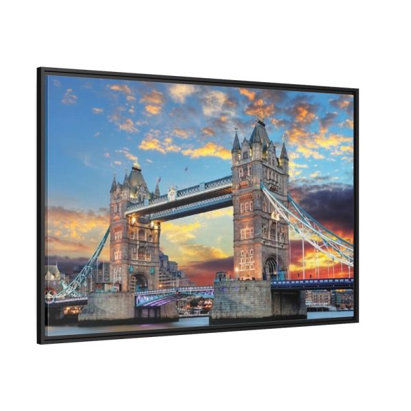 88289-1321.jpg Bridge Thames River Historic Landmark Framed Canvas