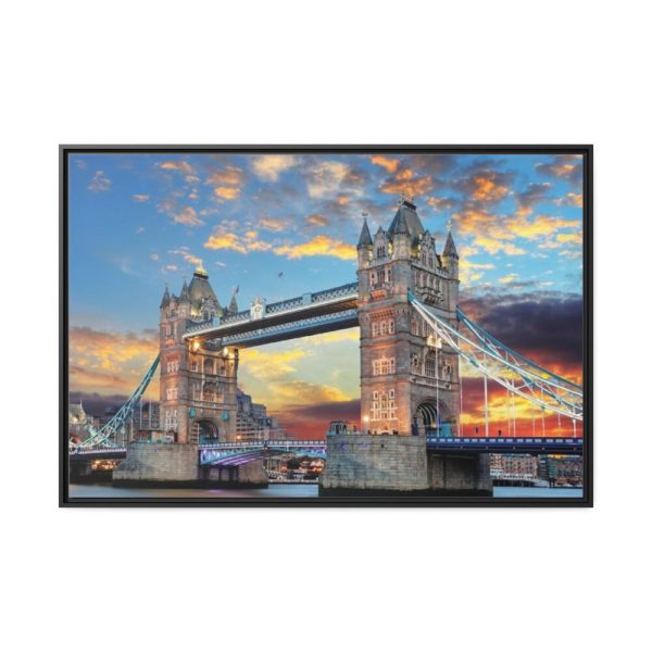 88289-1322.jpg Bridge Thames River Historic Landmark Framed Canvas