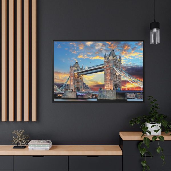 88289-1325.jpg Bridge Thames River Historic Landmark Framed Canvas