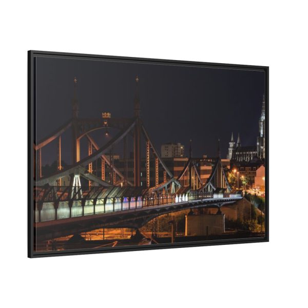 88289-1326.jpg Bridge and Church Framed Canvas