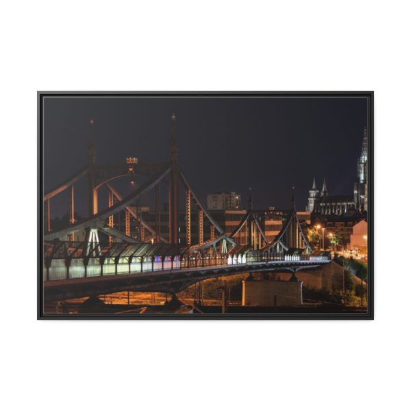 88289-1327.jpg Bridge and Church Framed Canvas