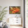 88289-133.jpg Butterfly on Orange Flower Framed Camvas