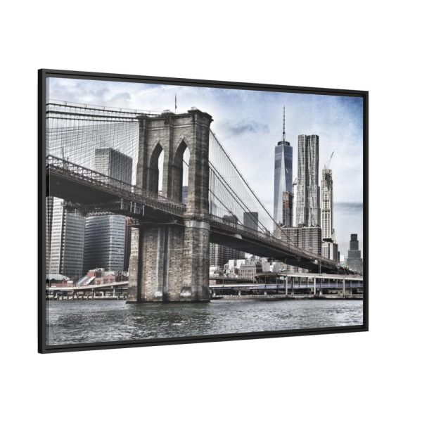 Brooklyn Bridge, New York Framed Canvas