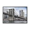 Brooklyn Bridge, New York Framed Canvas