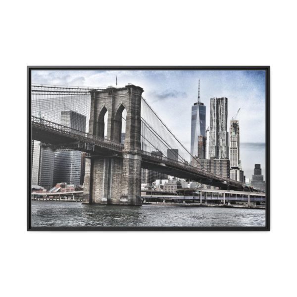 Brooklyn Bridge, New York Framed Canvas