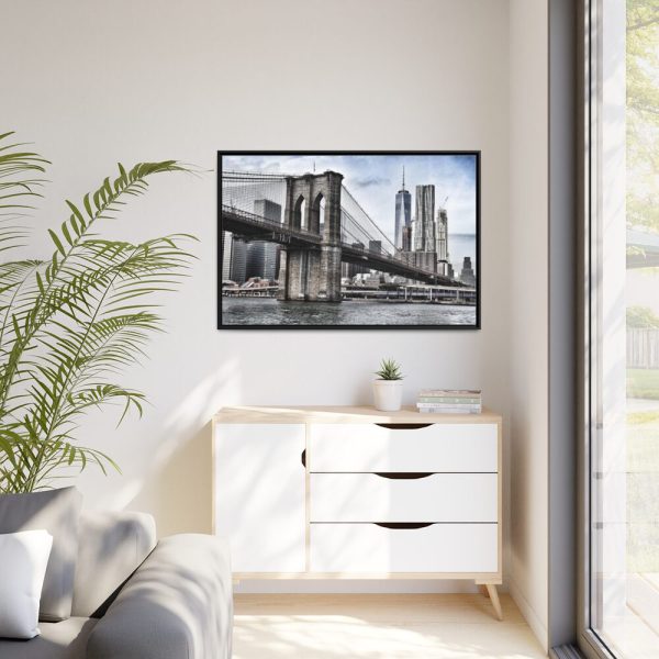 Brooklyn Bridge, New York Framed Canvas
