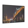 88289-1336.jpg A Well-lit Bridge at Nightfall Across the Waters Framed Canvas