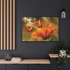 88289-134.jpg Butterfly on Orange Flower Framed Camvas