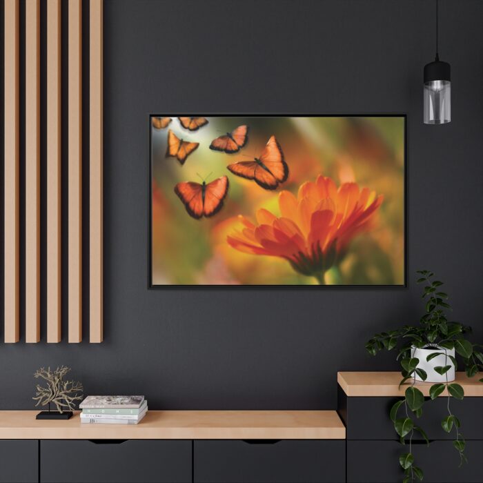 Butterfly on Orange Flower Framed Camvas - Image 5