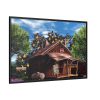 House Shack Hut Cabin Framed Canvas