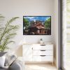 House Shack Hut Cabin Framed Canvas